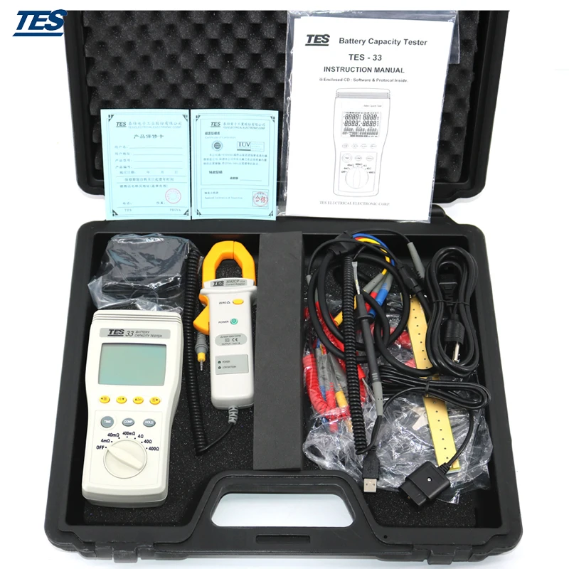 

Тестер емкости батареи системы хранения DCA/DCV/Емкость/сопротивление/температурный тест TES-33A