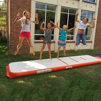 customized logo inflatable tumbling mat mini size 10 6m 310 1m air boardair floor home use airtrack mat dwf gymnastics mat
