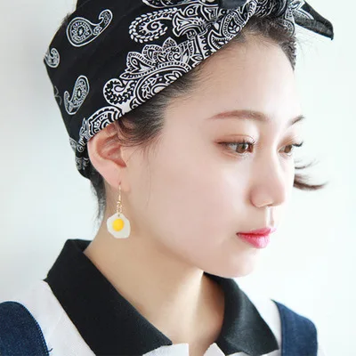 Висячие серьги в стиле панк из акрилового омлета|Серьги-подвески| |