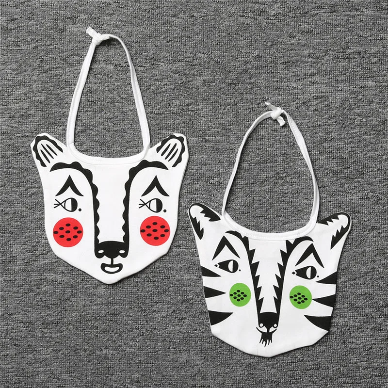 REIZBABY Новинка Тигр Печатный хлопковые нагрудники мультфильм анти-грязь