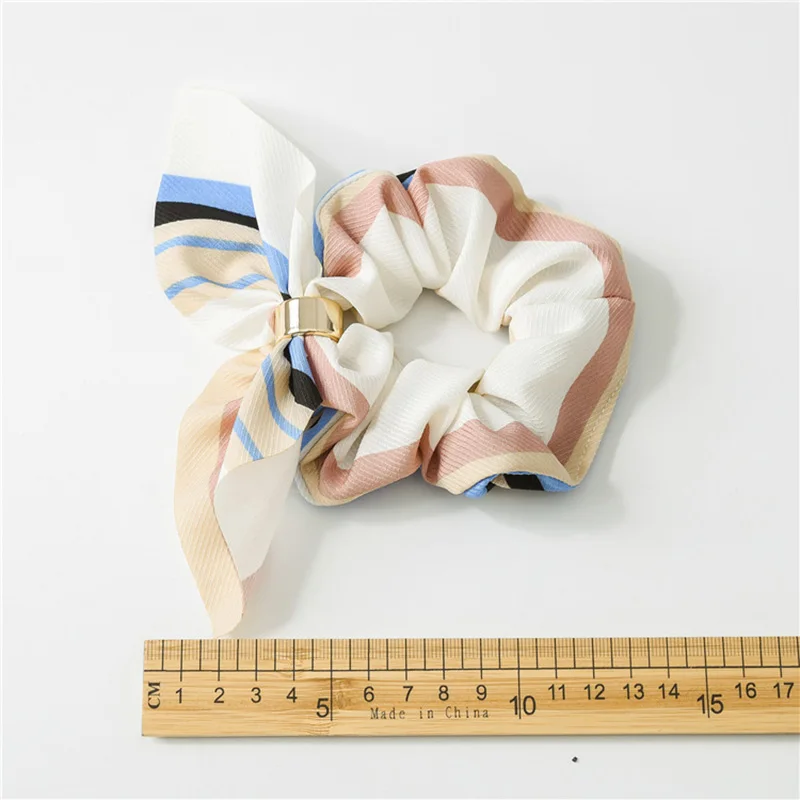 Резинки для волос с кроличьими ушками эластичные резинки цветочным рисунком в