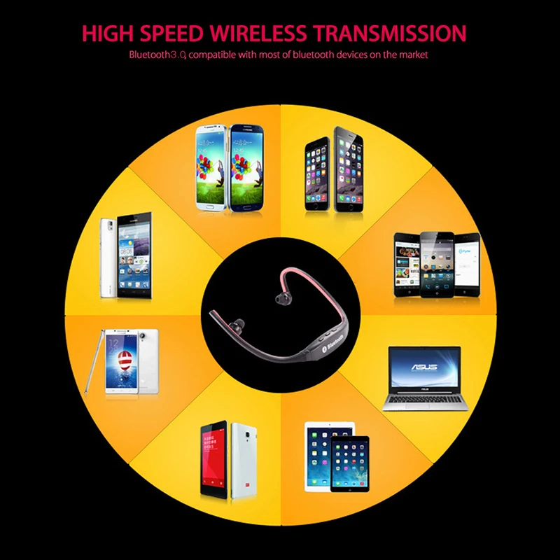 Спортивные Bluetooth наушники S9 беспроводные Auriculares стерео микрофон для iphone Samsung XiaoMi