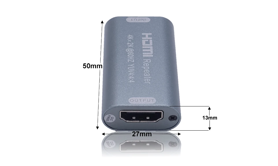 PWAY PW-HR20 4 K 4096x2160@ 60Hz hdmi-повторитель 18 Гбит/с удлинитель YUV 4:4:4 3D HDMI адаптер Усилитель по HDMI2.0 HDCP 2,2