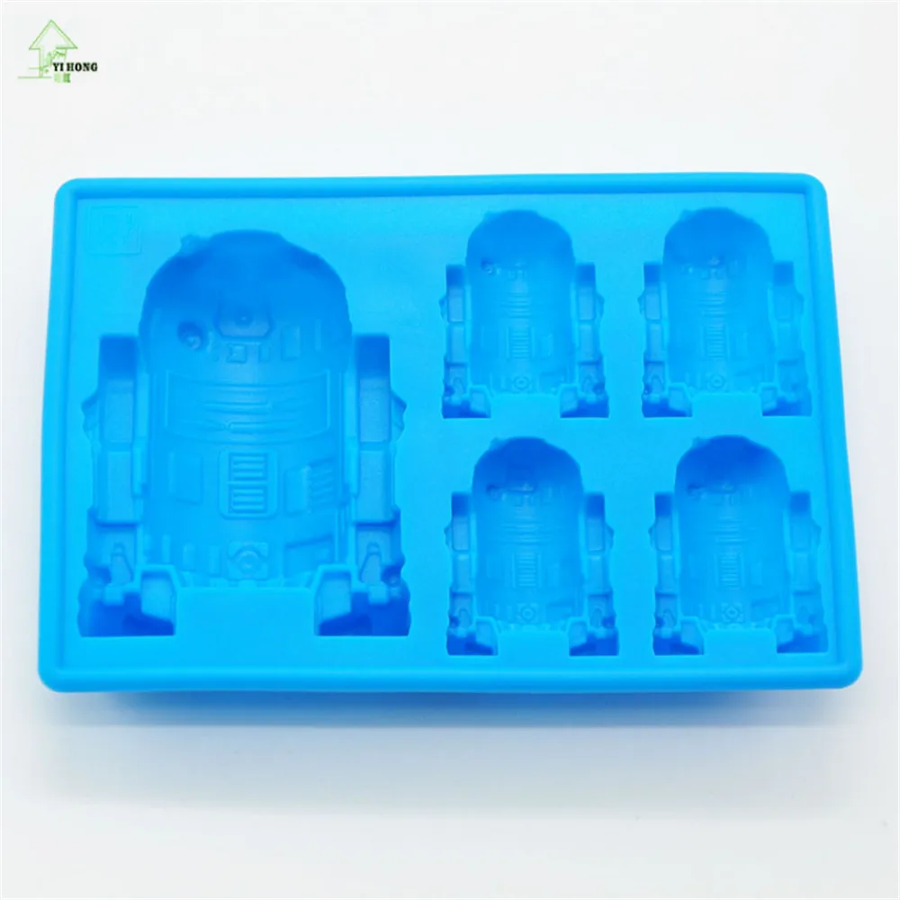 Yi Hong Star Wars r2d2 Робот Силиконовые Ice Cube лоток Шоколад Плесень Кухня Интимные