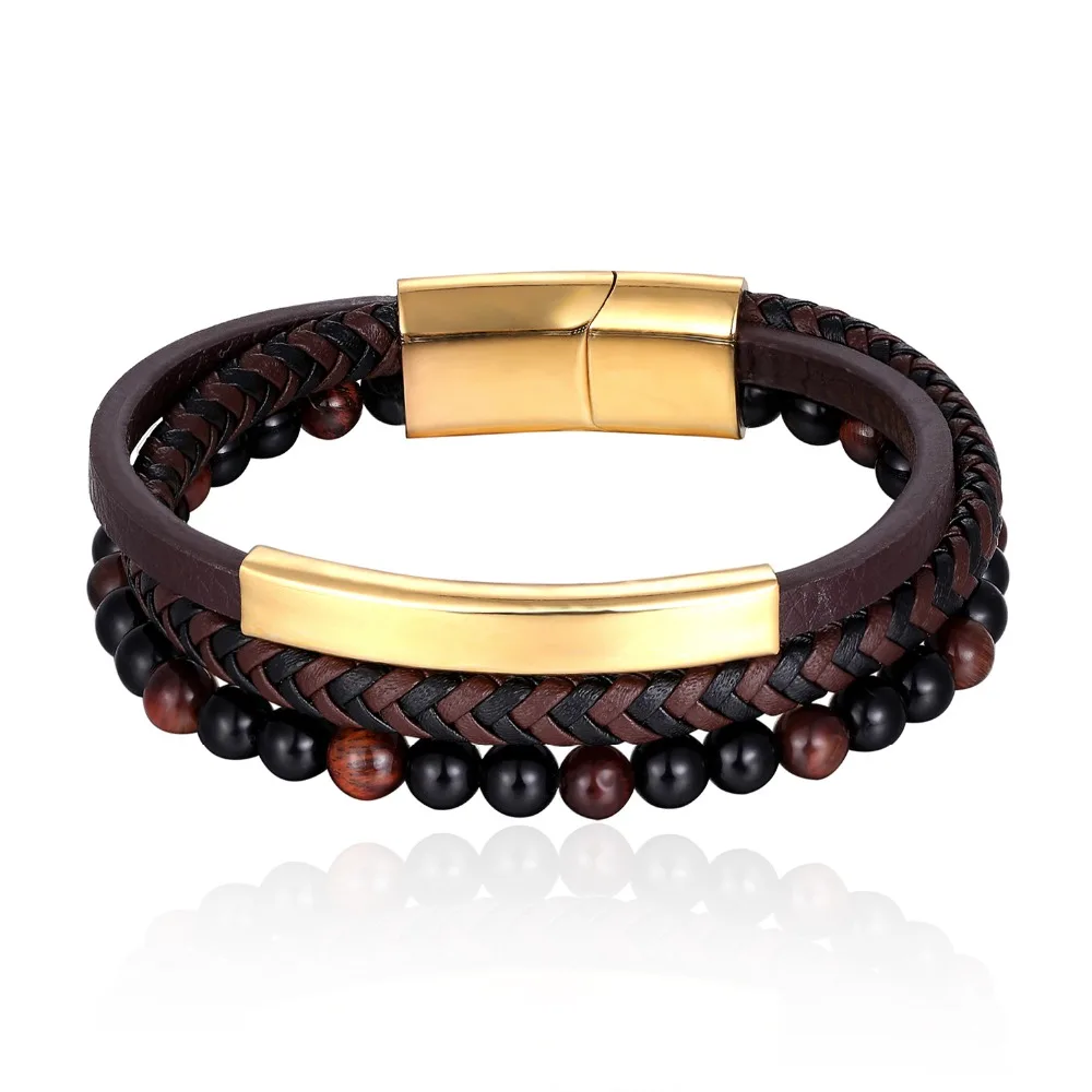 Новинка 2019 мужские браслеты ювелирные изделия ручной работы разноцветные из