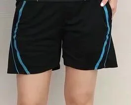 Blue Shorts Теннисная спортивная рубашка для женщин/мужчин, шорты для бадминтона, желтые молодежные комплекты для настольного тенниса, tenis fe men ina, командная спортивная форма - Цвет: Blue Shorts