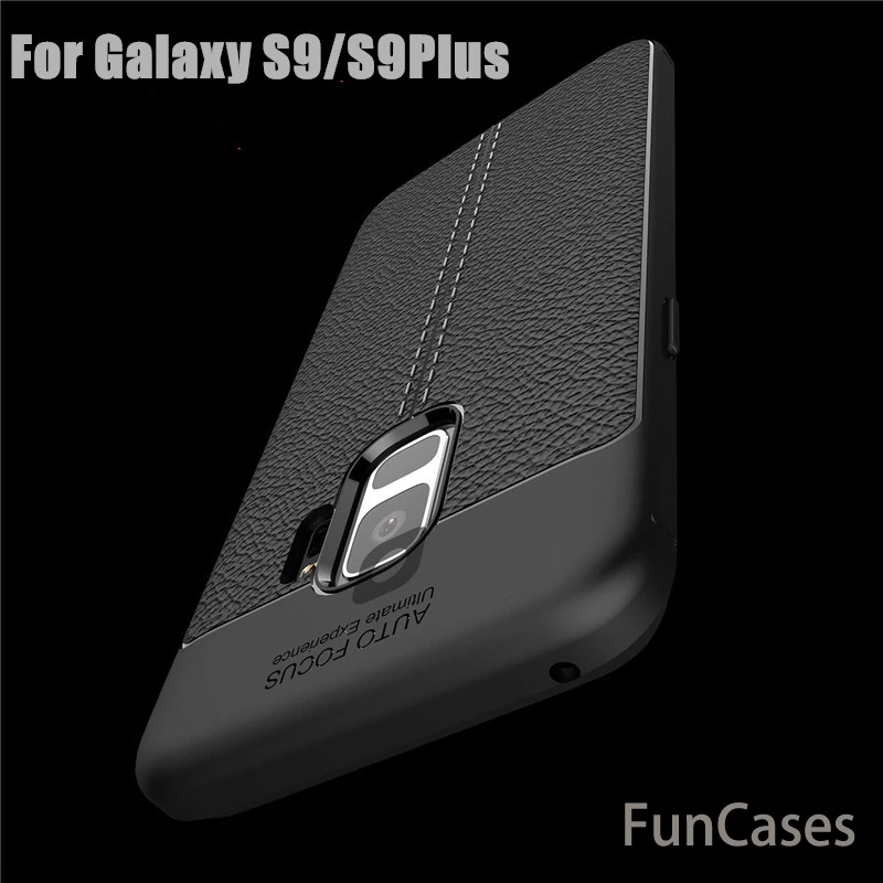Роскошный чехол для samsung Galaxy S9 кожаный дизайнерский мягкий ТПУ противоскользящий