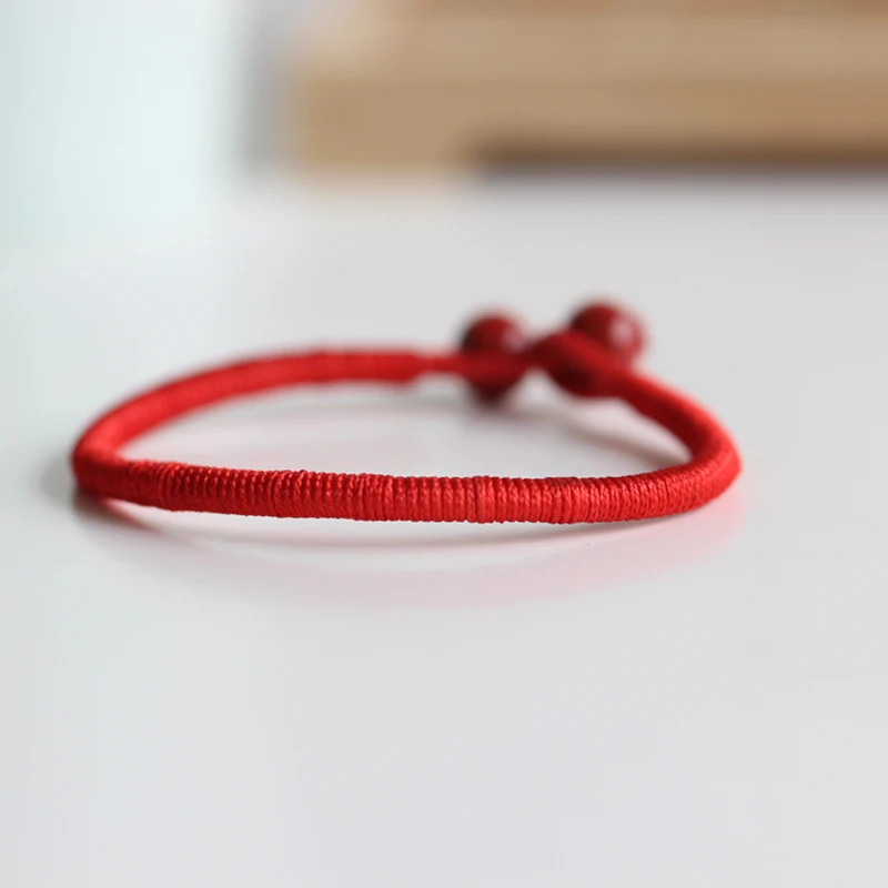Babel Red Rope Bracelet Transit Evil Round beads Shape Ceramic Handmade Hand Strap Romantic Birthday Gift For Girlfriend | Украшения и