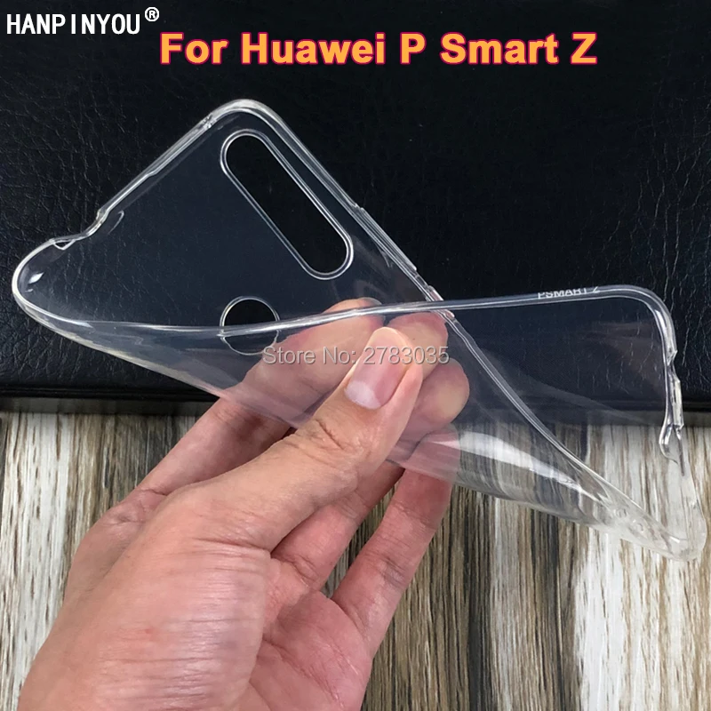 Для Huawei P Smart Z 6 59 &quotтонкий кристально прозрачный мягкий чехол из ТПУ для задней