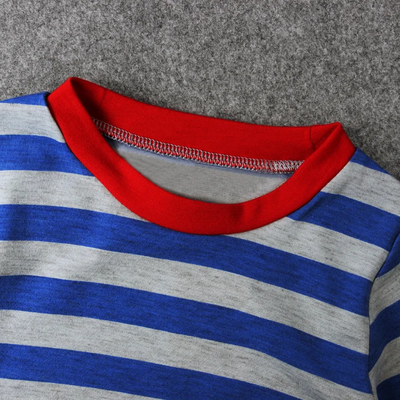babzapleume 2Piece 2-7Years Spring Baby Wear Boys Two Piece Sets Stripe Long Sleeve Kids T-shirt+Pants Children Clothing BC1715 |