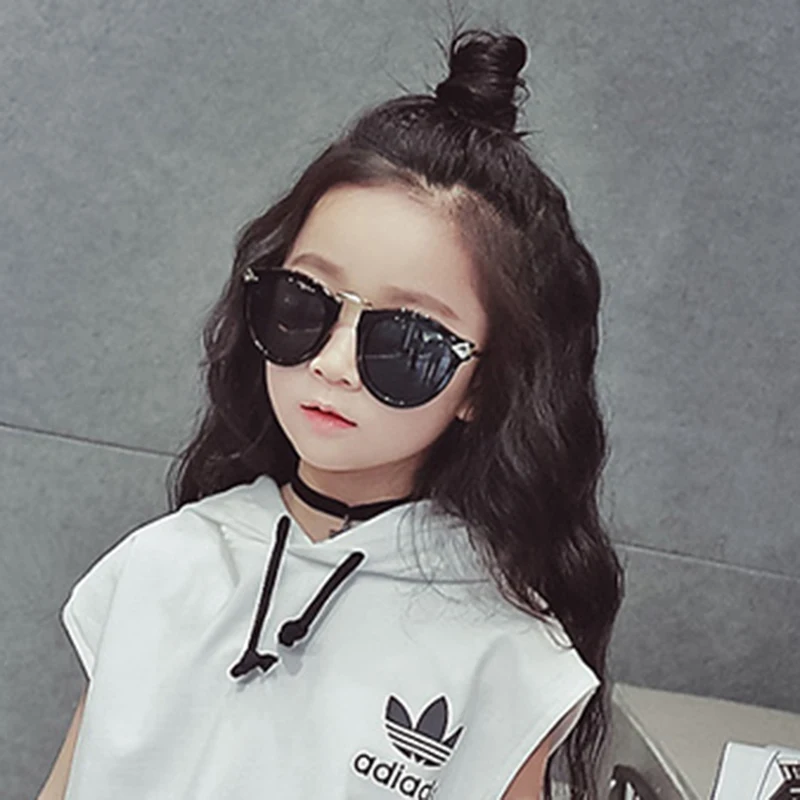 Fashion Korean version sunglasses for boys and girls metal arrow decorative goggle frame discolored mercury Lens Sunglasses | Аксессуары