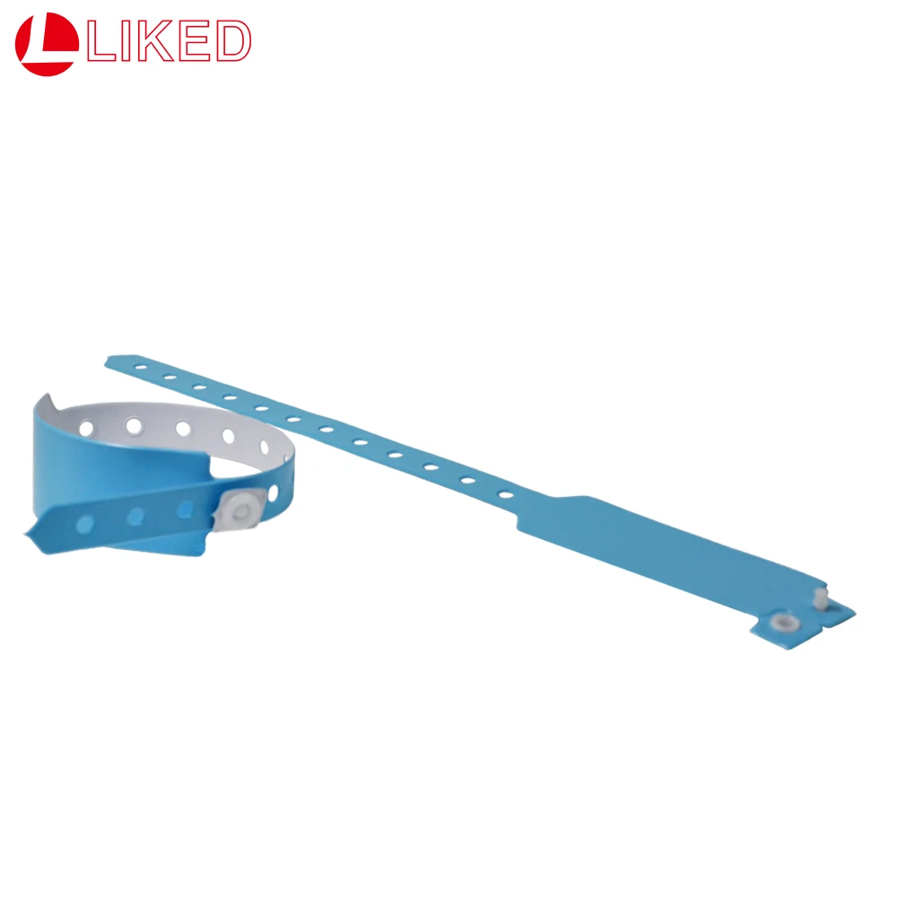 

Blue Plastic Wristbands - 500 Count More Sturdy Wristbands For Parties Events Identity Tag 25mm x 250mm