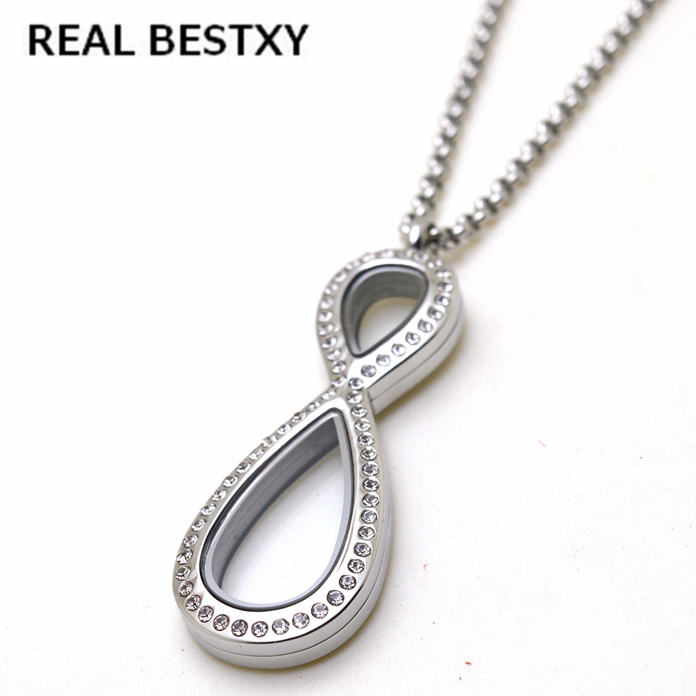 Реальный BESTXY новый дизайн значок знака бесконечности с кристаллом для женщин rolo