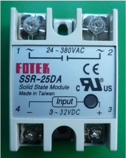 

10 шт. твердотельное реле SSR-25DA 25A /250V 3-32VDC
