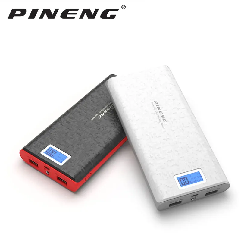 2020 PINENG PN-920 20000 мАч портативное зарядное устройство с двойным USB ЖК-дисплеем для