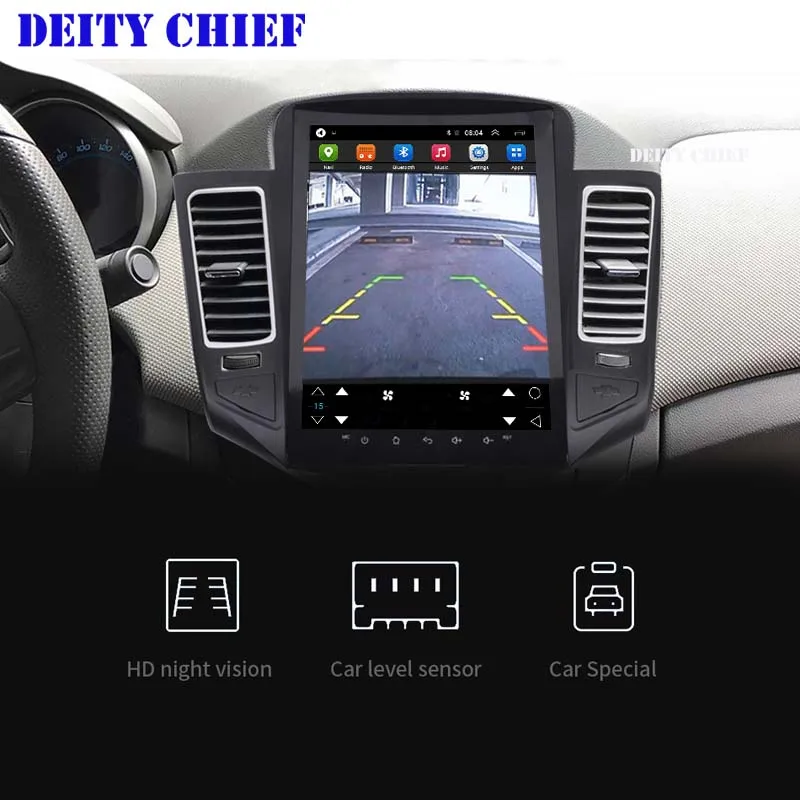 64G 8 ядер Android 8,1 андроид мультимедийный проигрыватель для Chevrolet Cruze 2006- gps Навигация стерео вертикальный экран