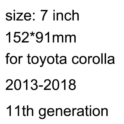 for corolla 11th 3 Lsrtw2017 закаленное фильм автомобиля экрана стальная пленка для Защитные чехлы для сидений, сшитые специально для toyota corolla 2010 2011 2012 2013 - Название цвета: for corolla 11th 3
