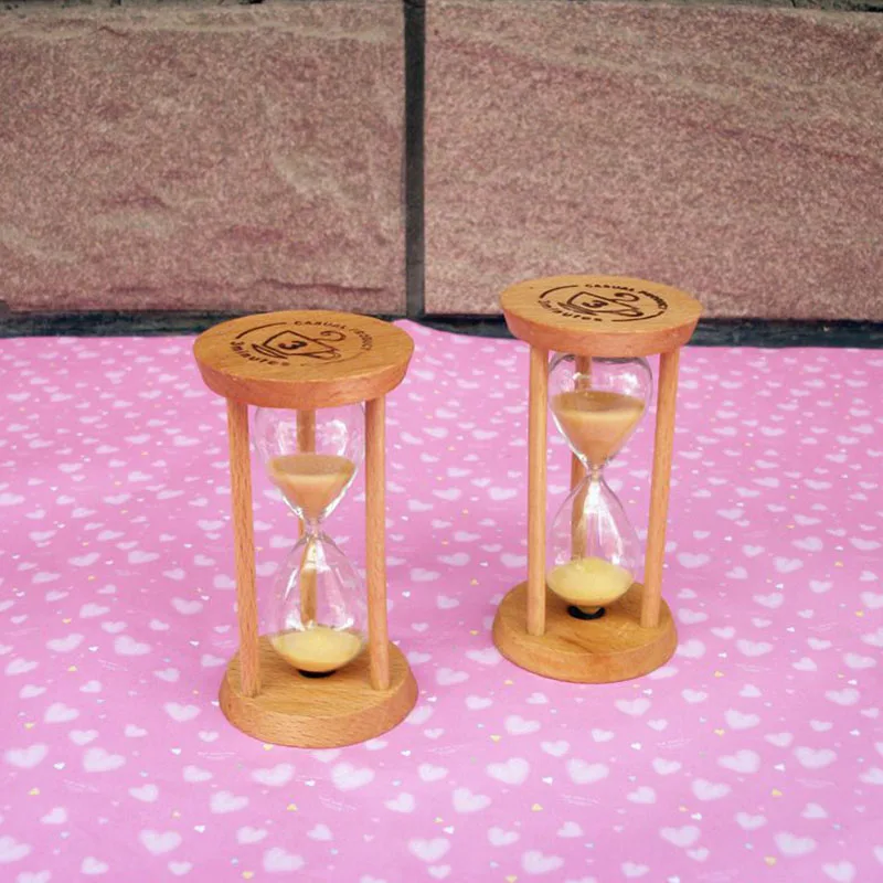 1 шт. Творческий 3 минуты Песочные часы деревянного стола песочные таймеры для