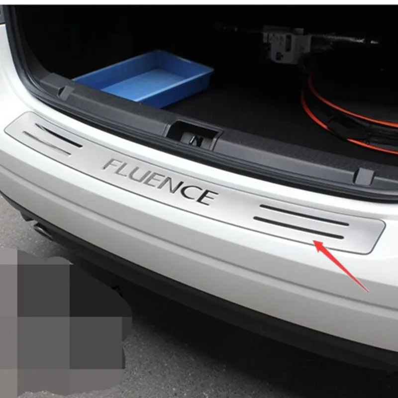 Защитный порог заднего бампера из нержавеющей стали для Renault Fluence 2011 2012 2013 2014 2015 |