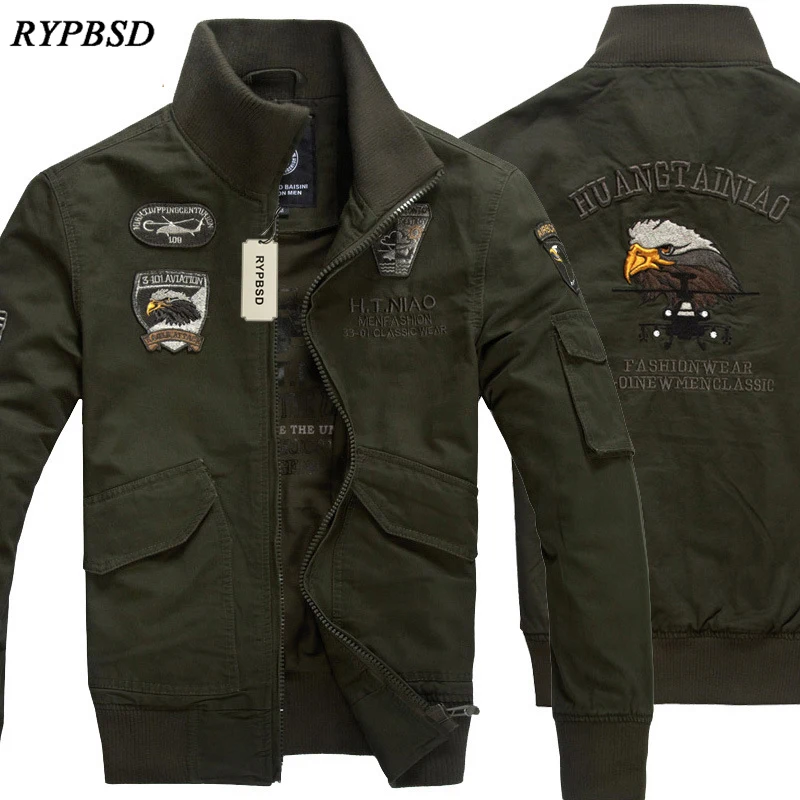 Куртка мужская в стиле милитари батальных размеров 4XL | Мужская одежда