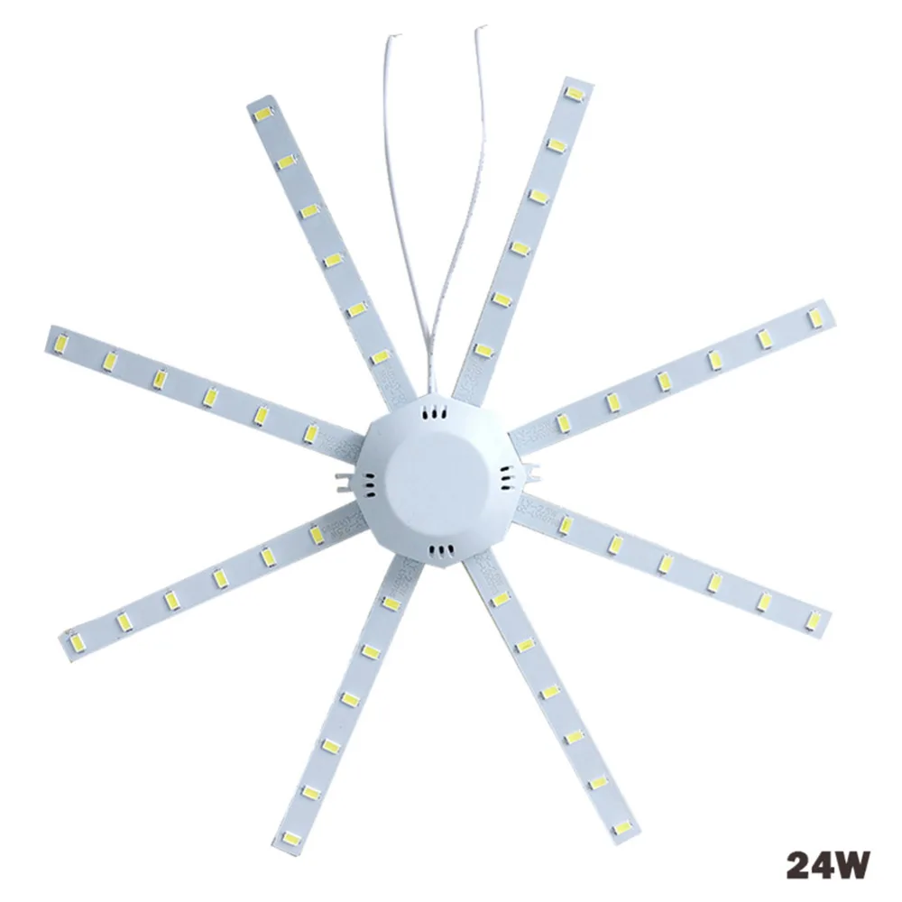 220V 56LED потолочный Панель светильник 12/16/20/24 Вт 500LM в форме осьминога Крытый Спальня потолочная панель для жилого фургона Ночной светильник Модуль панель округлая панель с лампочками