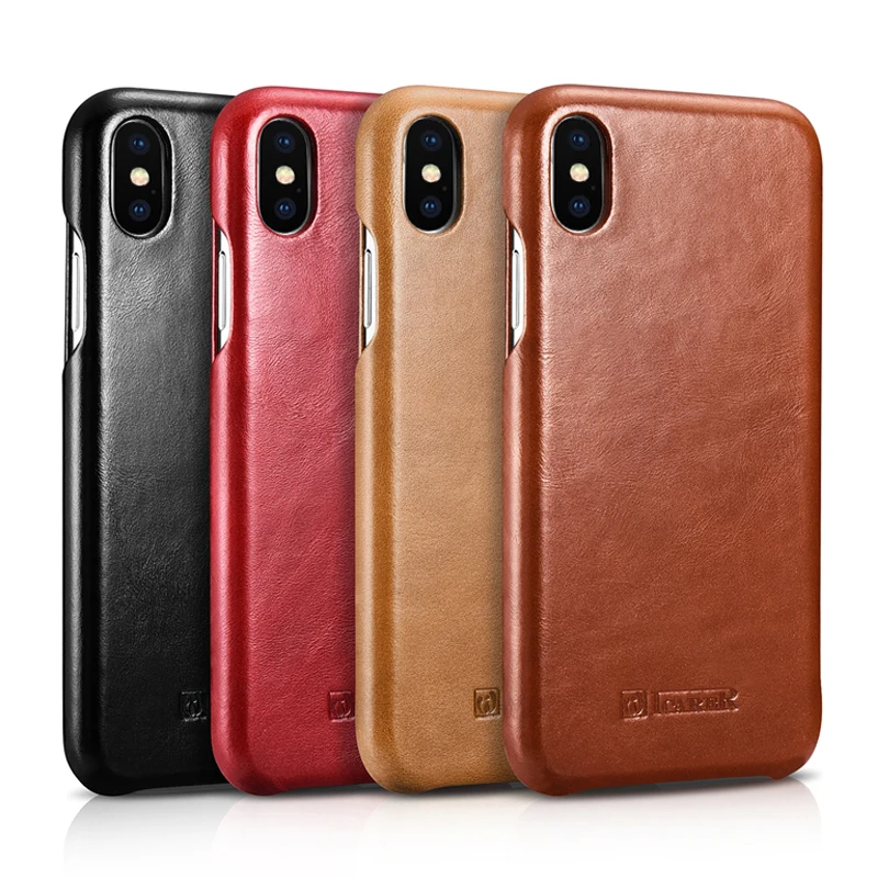 ICARER чехол из натуральной кожи для iPhone XS Max XR роскошный откидной Чехол Xs X