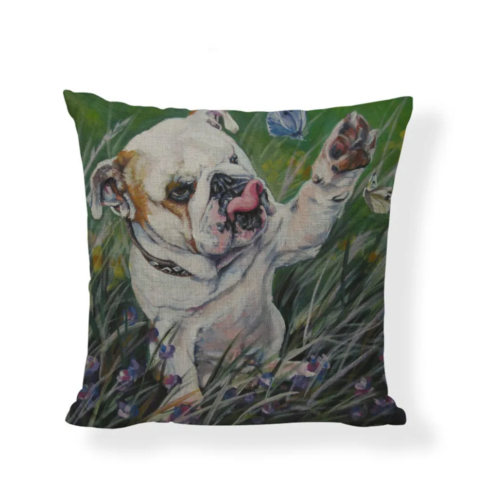 Простая модная подушка для собак Геометрическая 45*45 см квадратная игривая