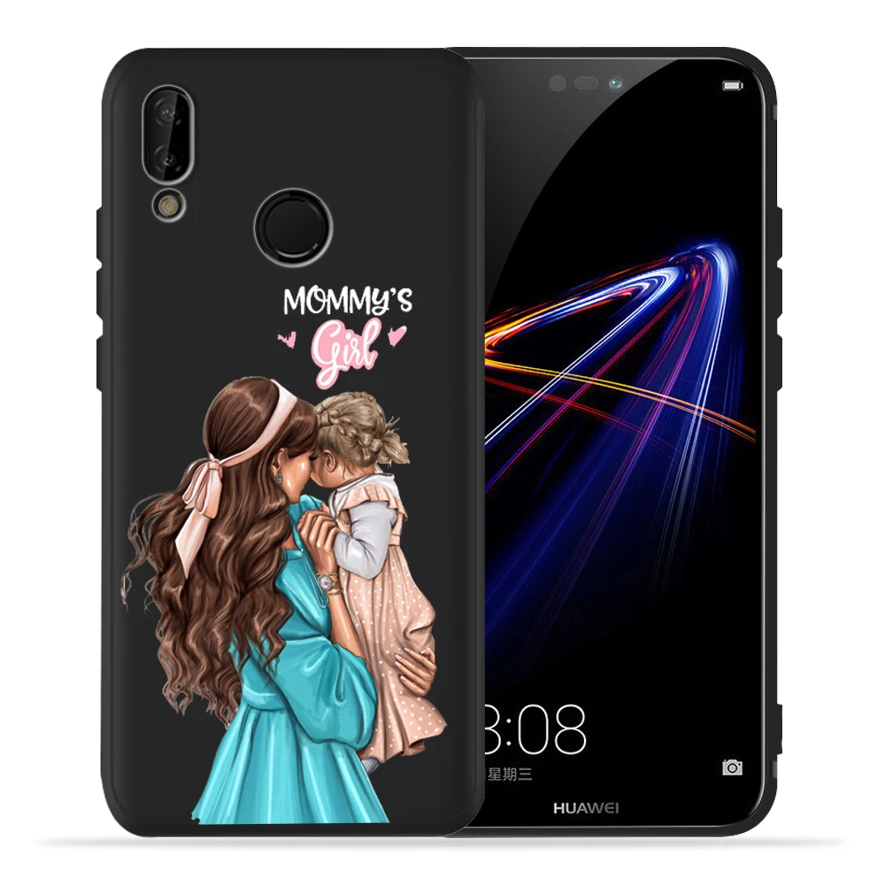 Чехол Super Mom Baby Mama mouse Girl Для huawei P20 Lite P30 huawei P30 Lite P8Lite P9Lite P Smart family Etui