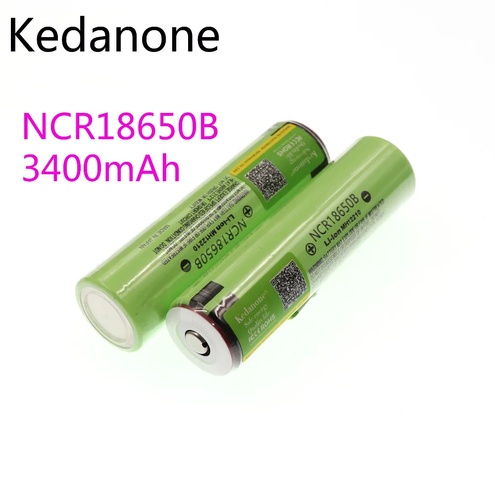 2018 Новый 18650 3400 аккумулятор mAh 3 7 V NCR18650B литий ионный для фонарика (без PCB)