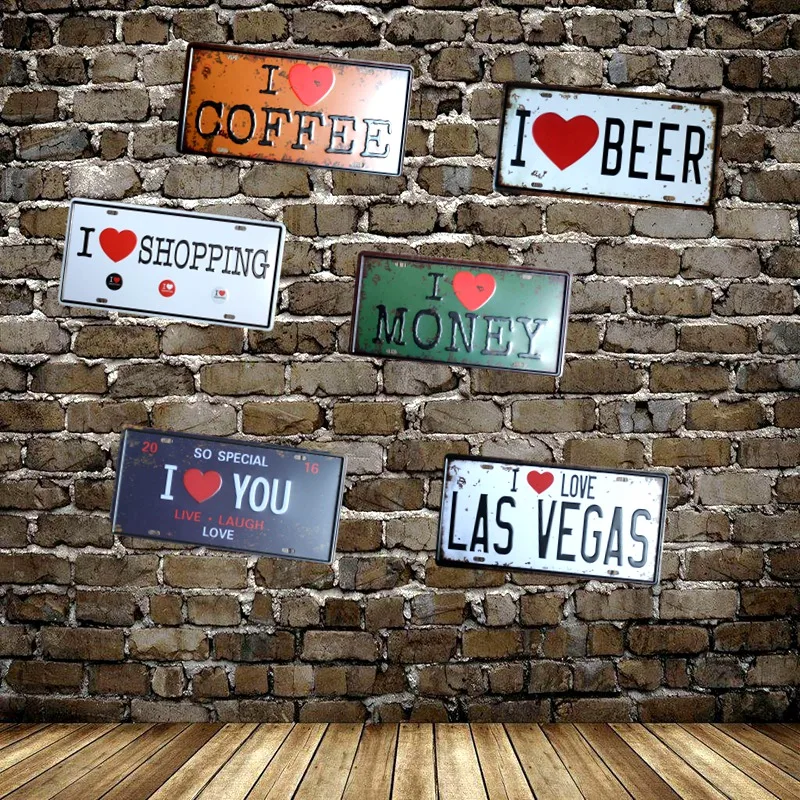 

Beer Tin Signs Retro Metal Painting Vintage Wall Bar Home Art Pub Decoration 30X15CM B-9254