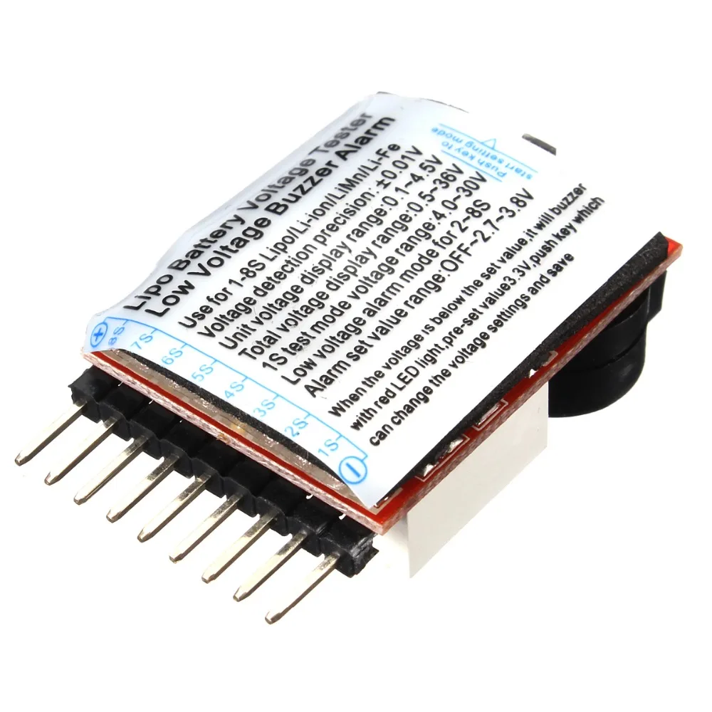 2в1 индикатор 1 8 s RC Lipo батарея тестер литиевой батареи низкий зуммер напряжения