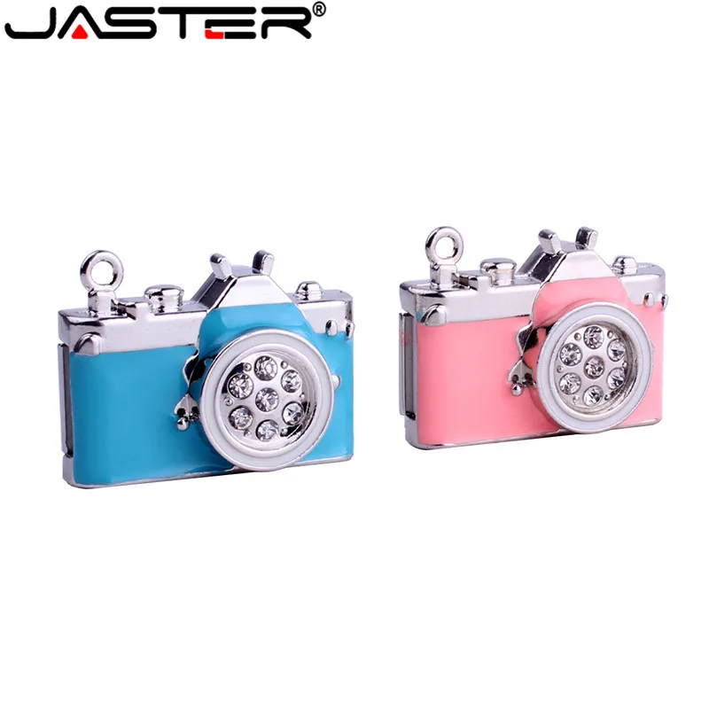 JASTER Металлическая Имитация кристаллическая камера USB 2 0 накопитель Оригинальная