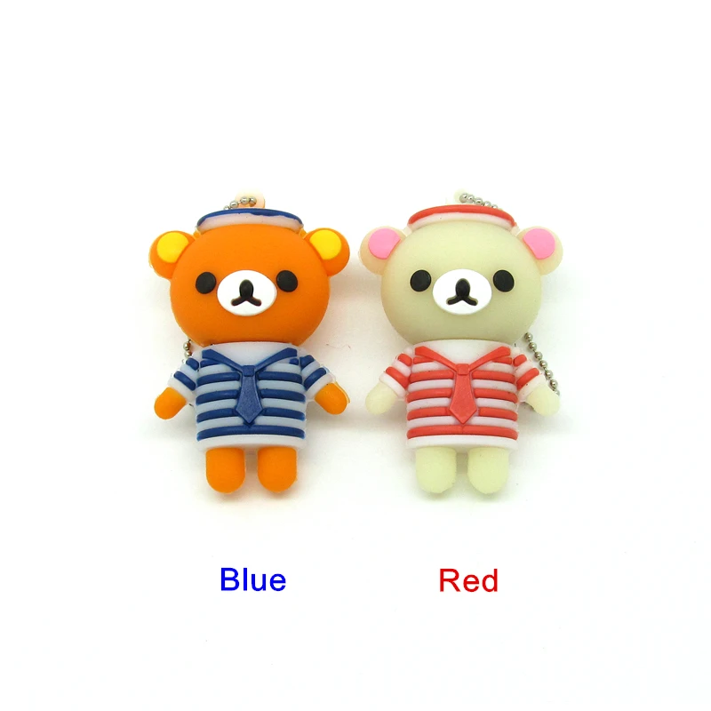 Темно-Синий Rilakkuma Медведь флэш-накопитель USB карта памяти мини мультфильм