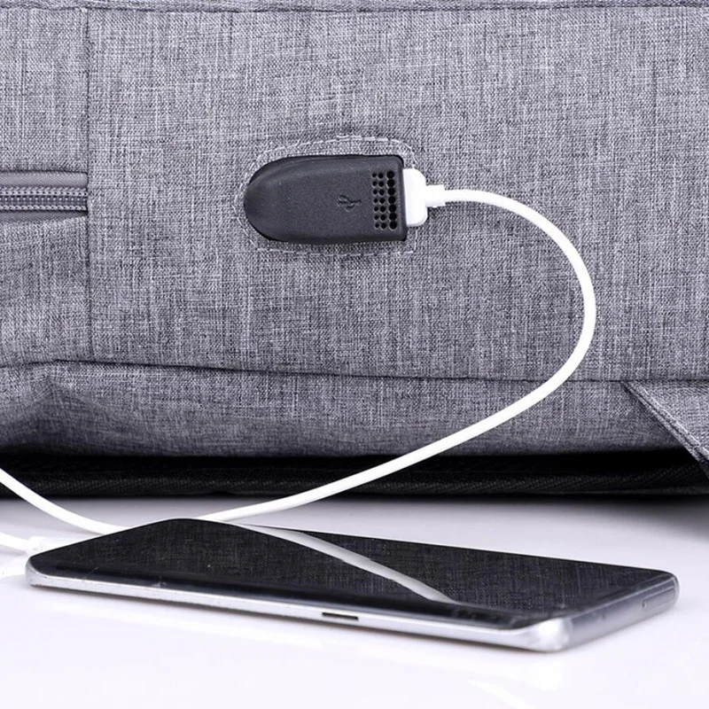 Унисекс внешний USB зарядка Повседневный Рюкзак дамские холщовые рюкзаки для