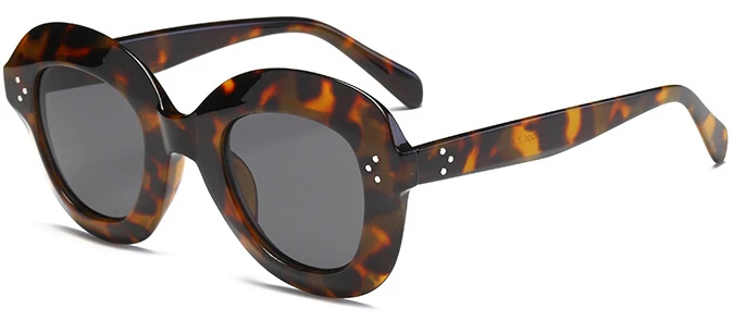 hawksbill gray Брендовые ретро солнцезащитные очки, женские сексуальные роскошные брендовые дизайнерские солнцезащитные очки, женские очки с заклепками, большая оправа, стильные очки UV400 - Цвет линз: hawksbill gray