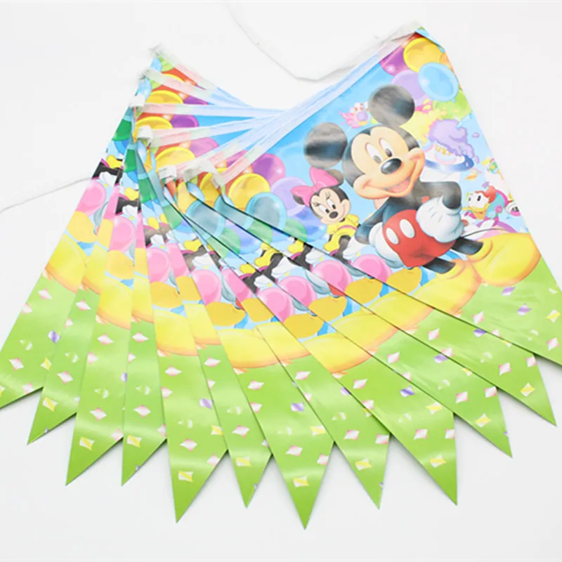 Тема микки флаг день рождения Вымпел для вечеринки тема событие мультфильм