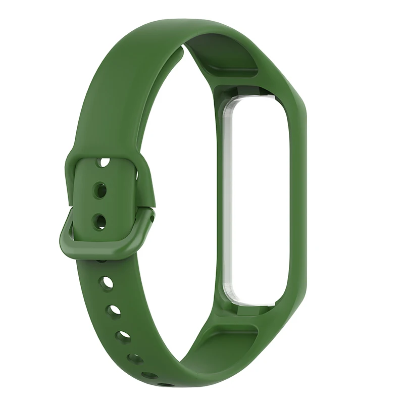 Зеленый Laforuta силиконовый ремешок для Galaxy Fit-e ремешок резиновый спортивный браслет для samsung R375 петля женский мужской фитнес-браслет - Цвет ремешка: Зеленый