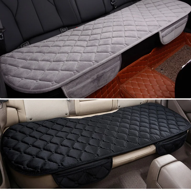 Auto Rear Seat Cushion Car Coves Protector seat Mat Fit Most Vehicles Non-slip Keep Warm Winter Plush Velvet Back Pad | Автомобили и