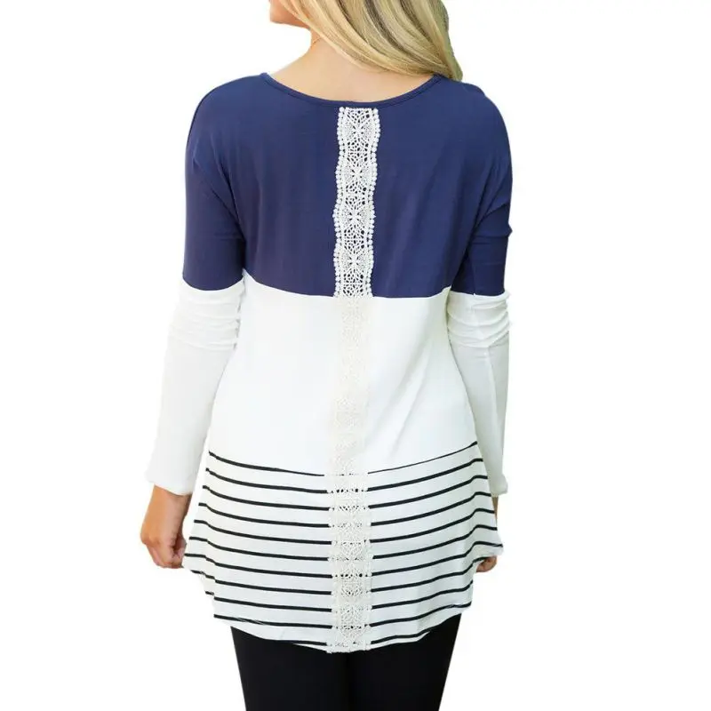 Blusas 2017 летняя и осенняя кружевная Женская туника блузки рубашки с длинными