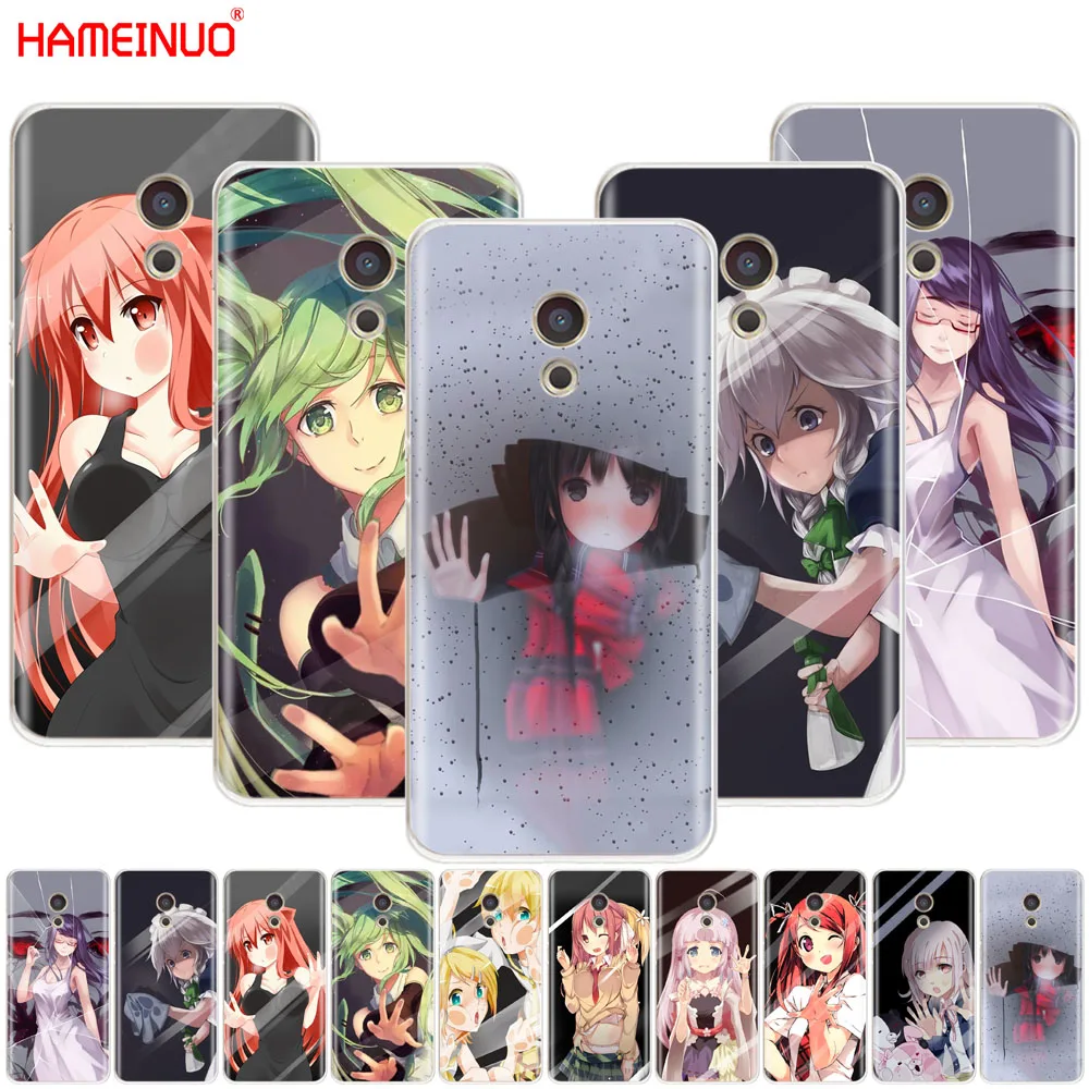 HAMEINUO Locked In The Screen Anime Girl Cover phone Case for Meizu M6 M5 M5S M2 M3 M3S MX4 MX5 MX6 PRO 6 5 U10 U20 note plus | Мобильные