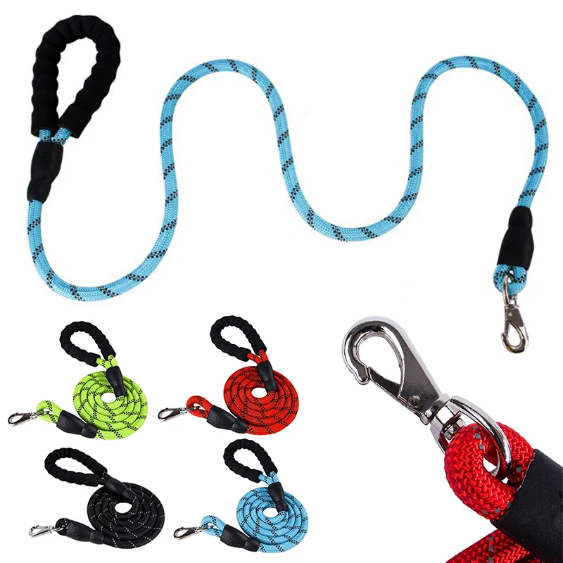Светоотражающий Поводок для собак поводок домашних животных нейлоновый бега