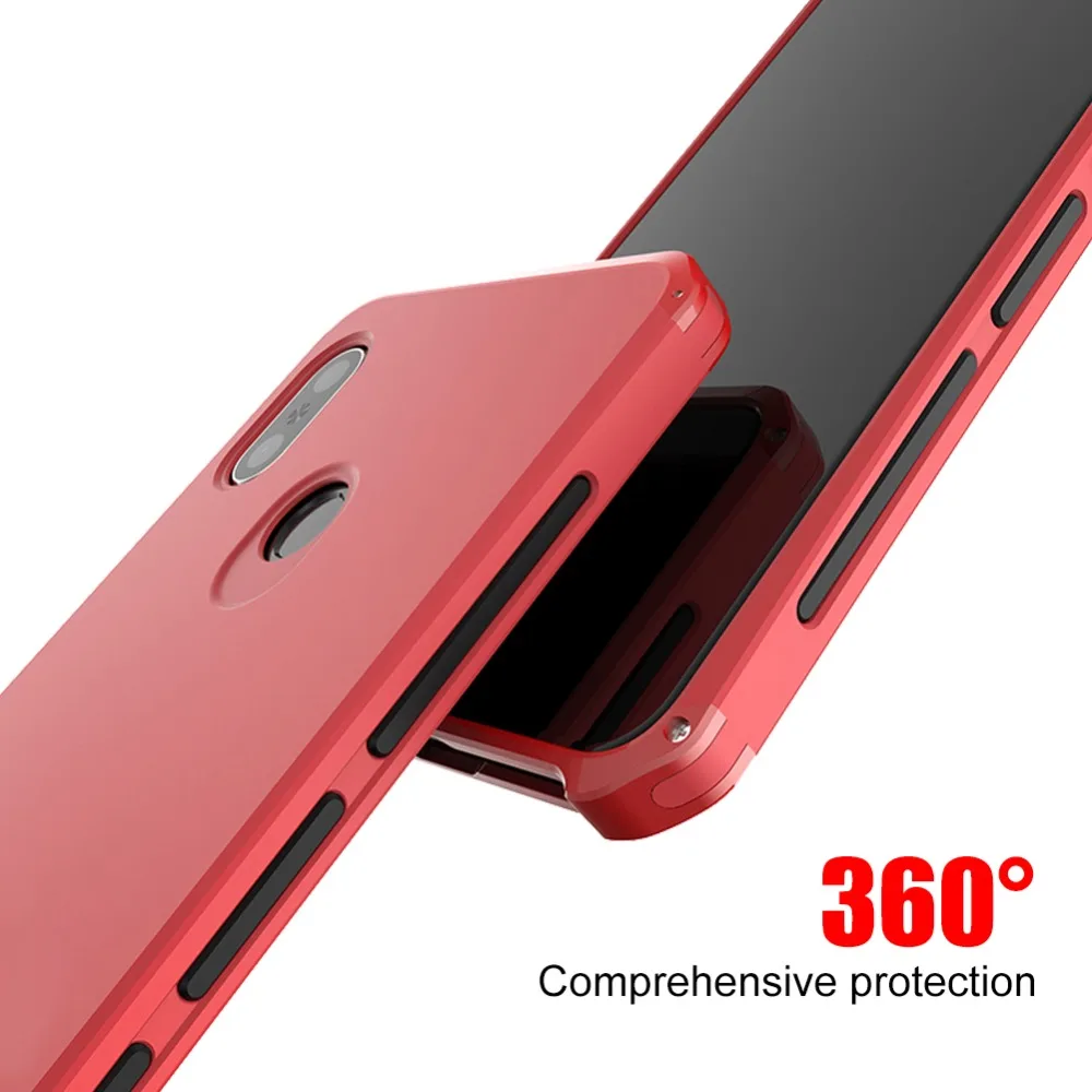 Роскошный чехол для RedMi Note 8 Pro металлический армированный рамка 7 6 5 4X Mi8 SE MIX2S Mi9 K30