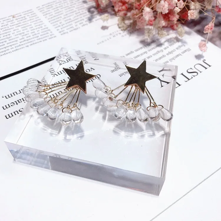 star crystal earring Hypoallergenic fadeless alloy fashion jewelry stud earrings for women girl gift | Украшения и аксессуары