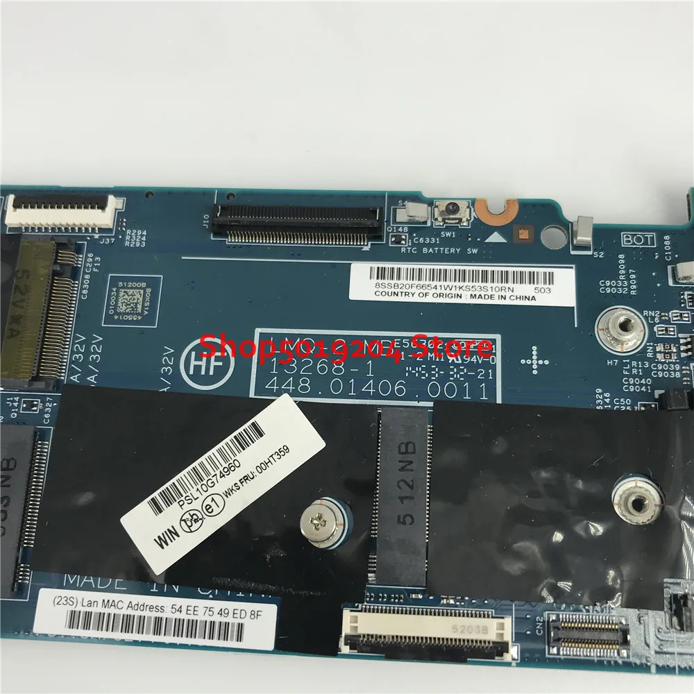 Материнская плата для ноутбука lenovo thinkpad X1 Carbon x1c 13268 1 448.01406.0011 00HT359|Материнские