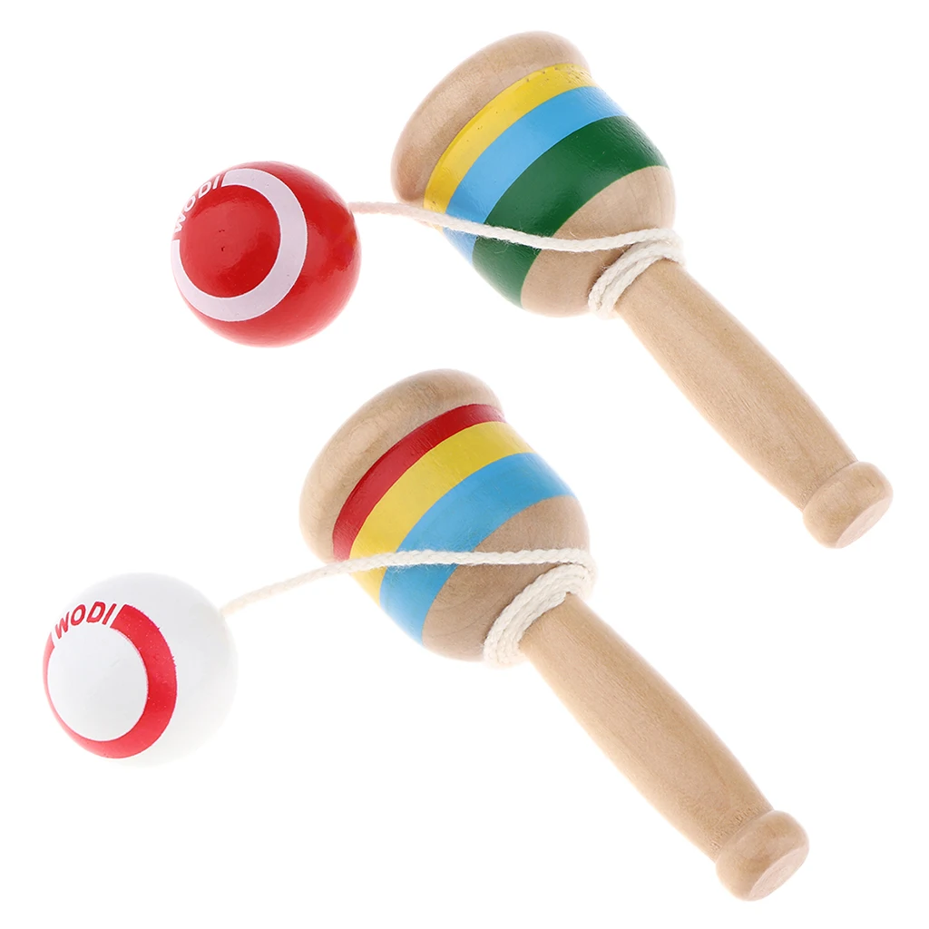 Японские Классические деревянные игрушки Kendama чашка и мяч игра|Мячики| |