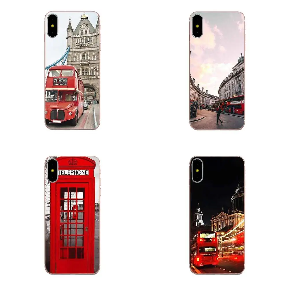 Лондонский автобус Англия телефон красочный для Galaxy J1 J2 J3 J330 J4 J5 J6 J7 J730 J8 2015 2016 2017