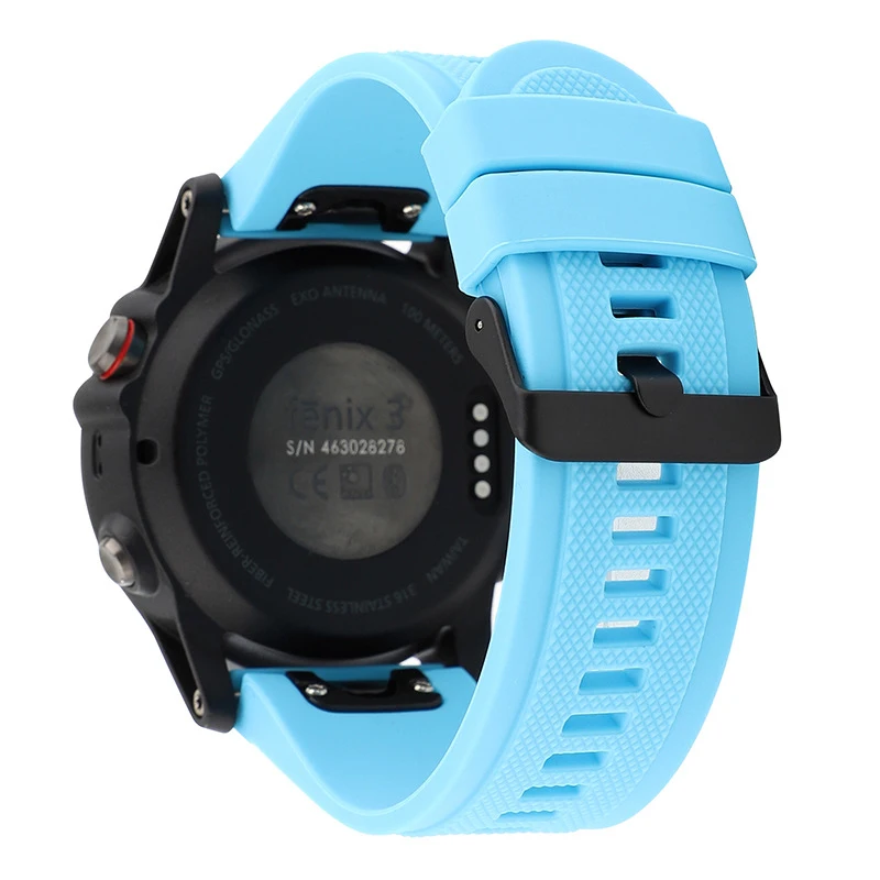 Ремешок силиконовый для наручных часов быстросъемный браслет Garmin Fenix 5X 5 5S plus S60 3 HR