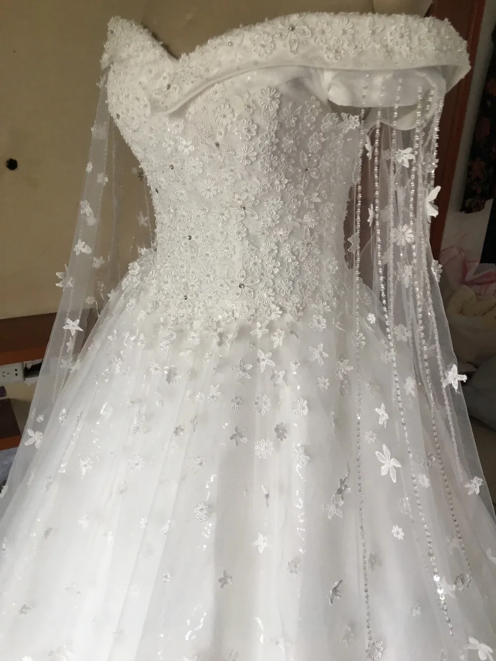 CloverBridal, горячая распродажа, романтическое свадебное платье Тиффани с синим жемчугом и цветами, xj16995, свадебное платье с вырезом лодочкой, casamento, для невесты