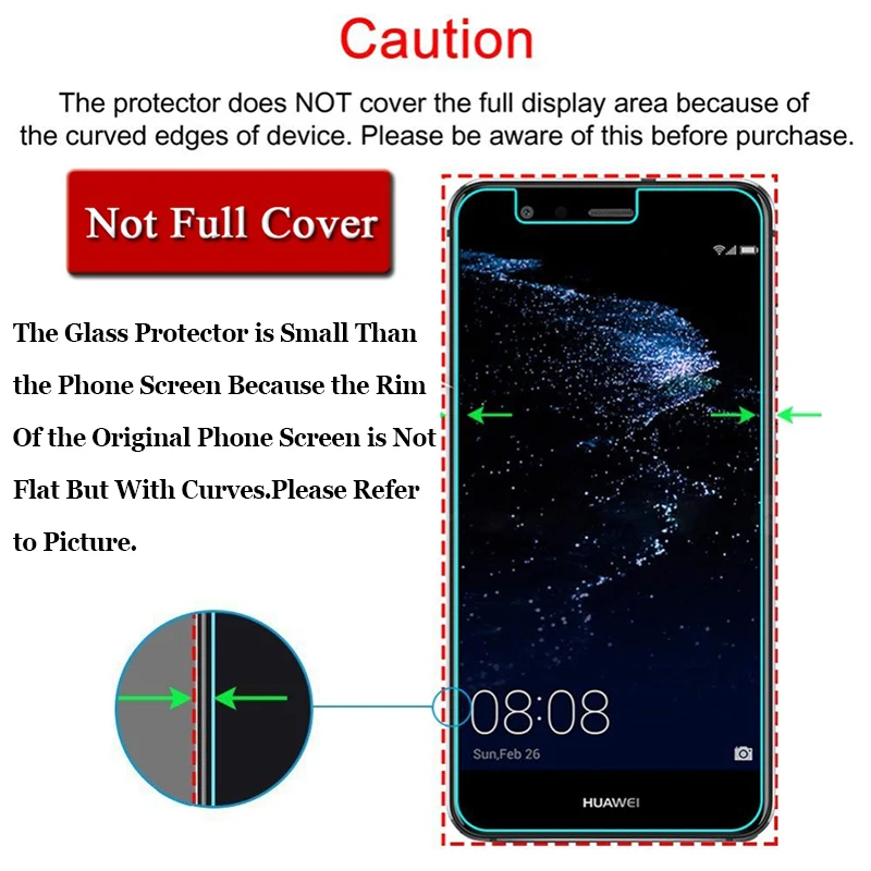 Защитное закаленное стекло для Huawei P9 Lite 2017 P Smart P8 P10 Plus P20 Pro|Защитные стёкла и