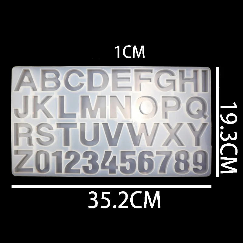1pcs QIAOQIAODIYLetter формочка для силиконовой Подвески DIY украшения глиняные инструменты ювелирные изделия аксессуары формы для эпоксидной смолы Шоколадные конфеты плесень - Цвет: 1pcs
